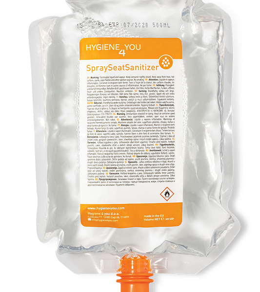Spray seat sanitizer 500